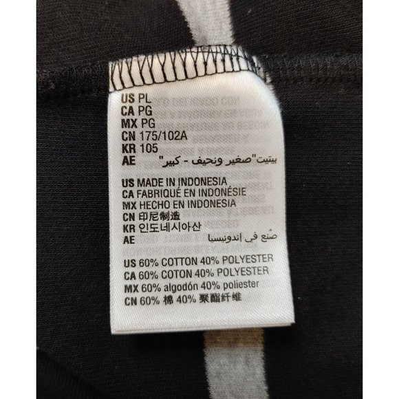 Karen Scott Sport Womens Petite L Red White Blue Embellished Striped Top Sweater - Picture 4 of 4